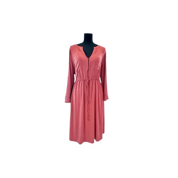Torrid Plus Size Rust Red Zip-Front Tunic Dress - 2X - Picture 1 of 6